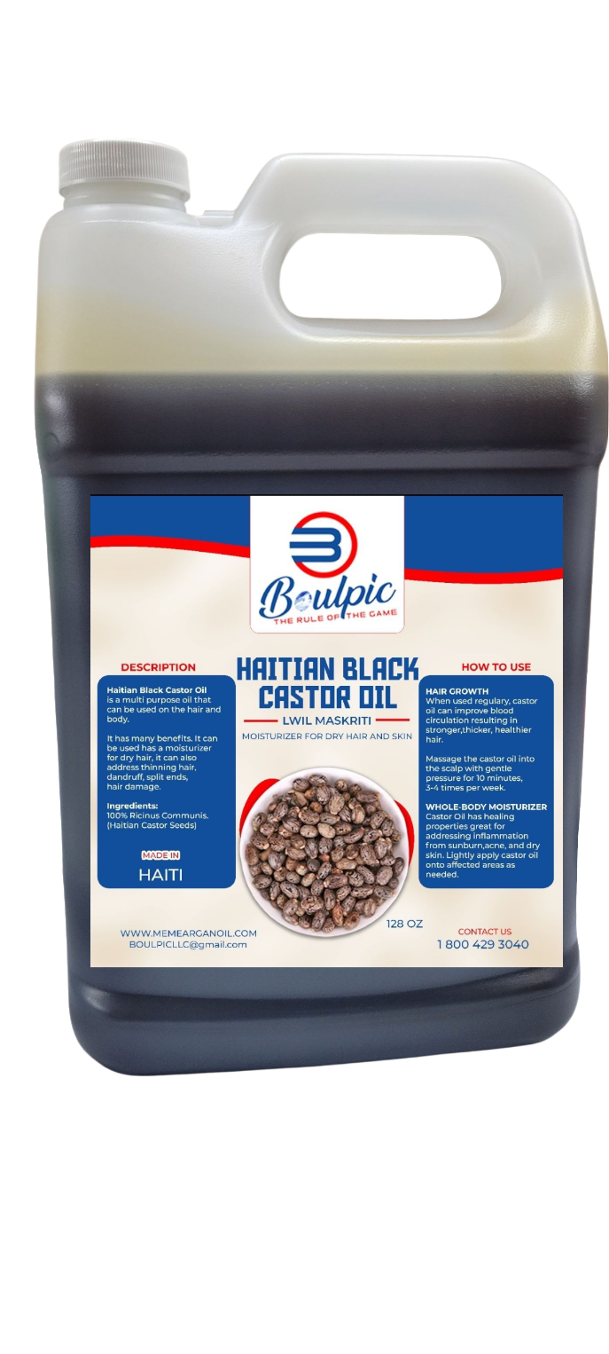 Haitian Black Castor Oil (lwil maskriti)
