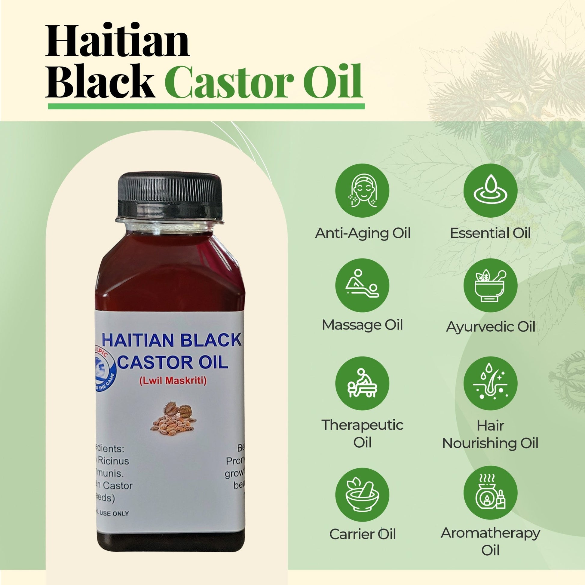 Haitian Castor Oil - Meme Beauty Depot