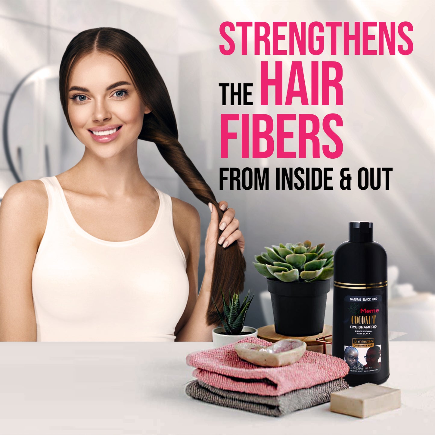 Wholesale Coconut Dye Shampoo (1 caisse/30 bottle Shampoo)