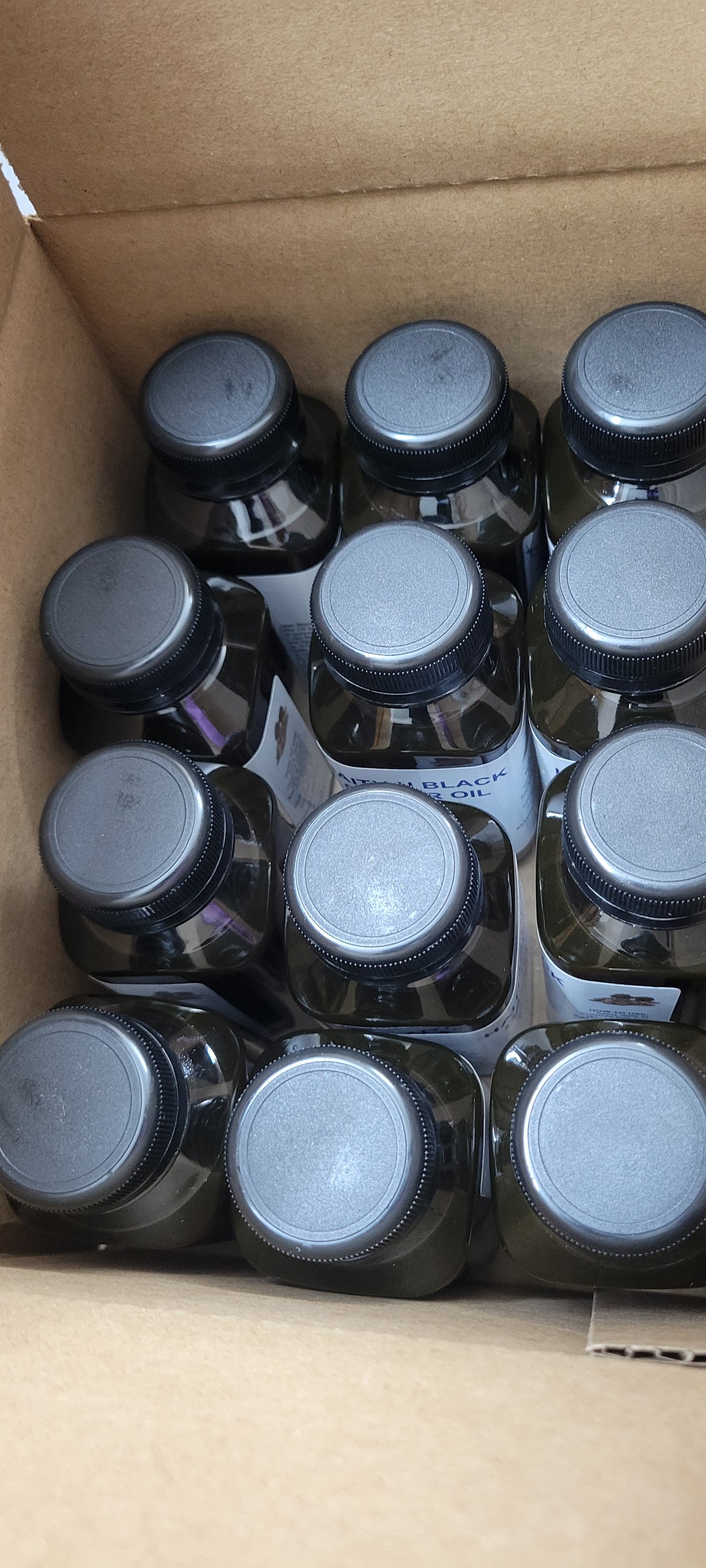 HAITIAN BLACK CASTOR OIL 🇭🇹 WHOLESALE (12 bottles of 8oz)