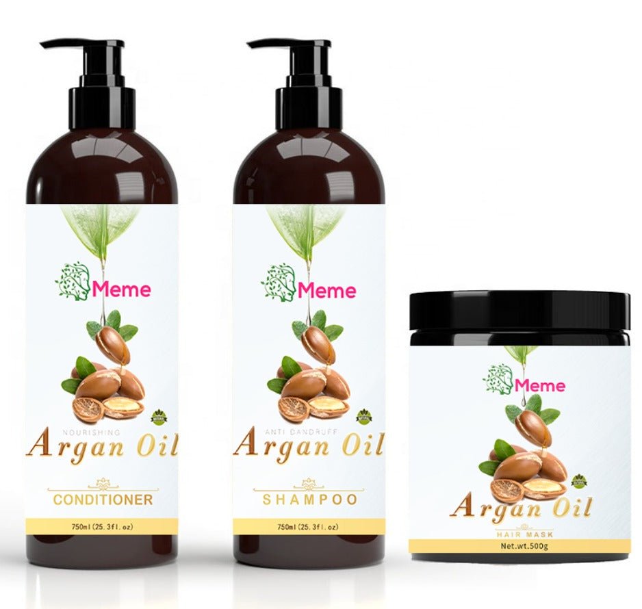 Argan Oil Shampoo/Conditioner and Hair Mask Treatment - Meme Beauty Depot