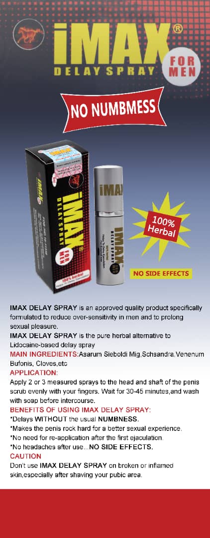 IMAX DELAY SPRAY FOR MAN - Meme Beauty Depot