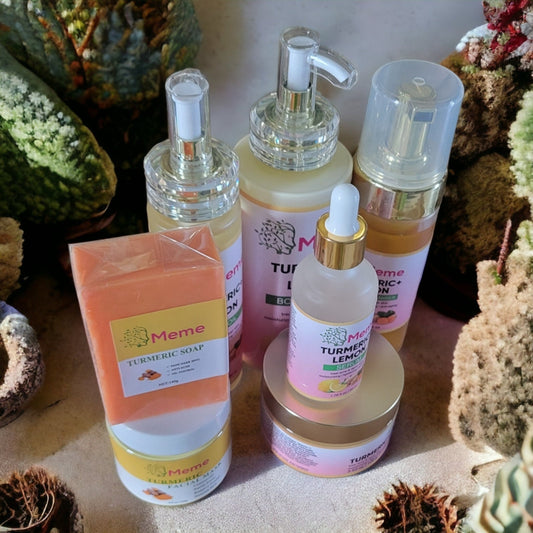 Turmeric set/7 products - Meme Beauty Depot