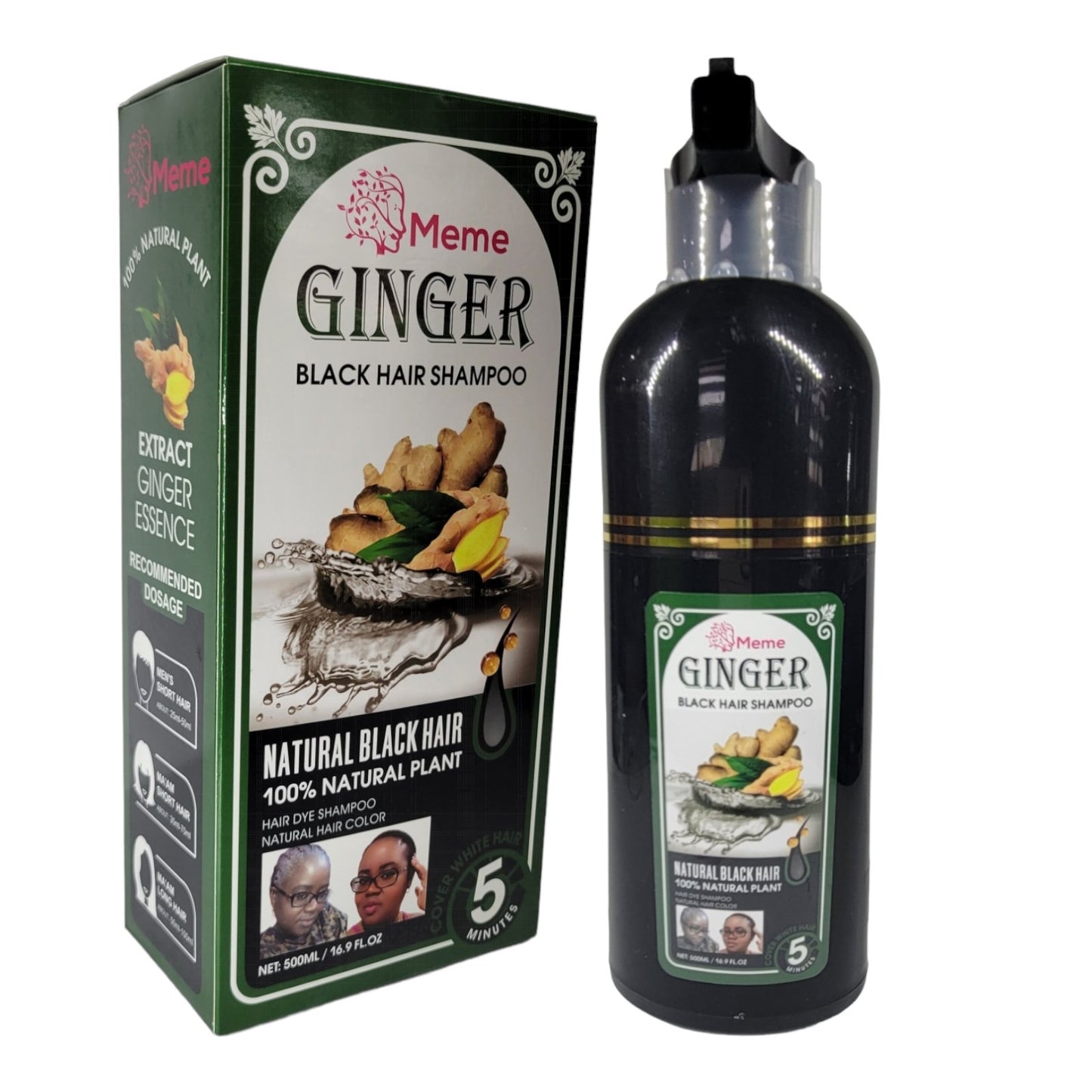 Ginger Black Dye Shampoo - Meme Beauty Depot