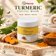 Meme Turmeric Facial Mask 4 oz with turmeric root and turmeric powder