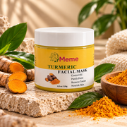 Meme Turmeric Facial Mask with turmeric root and powder for natural skincare