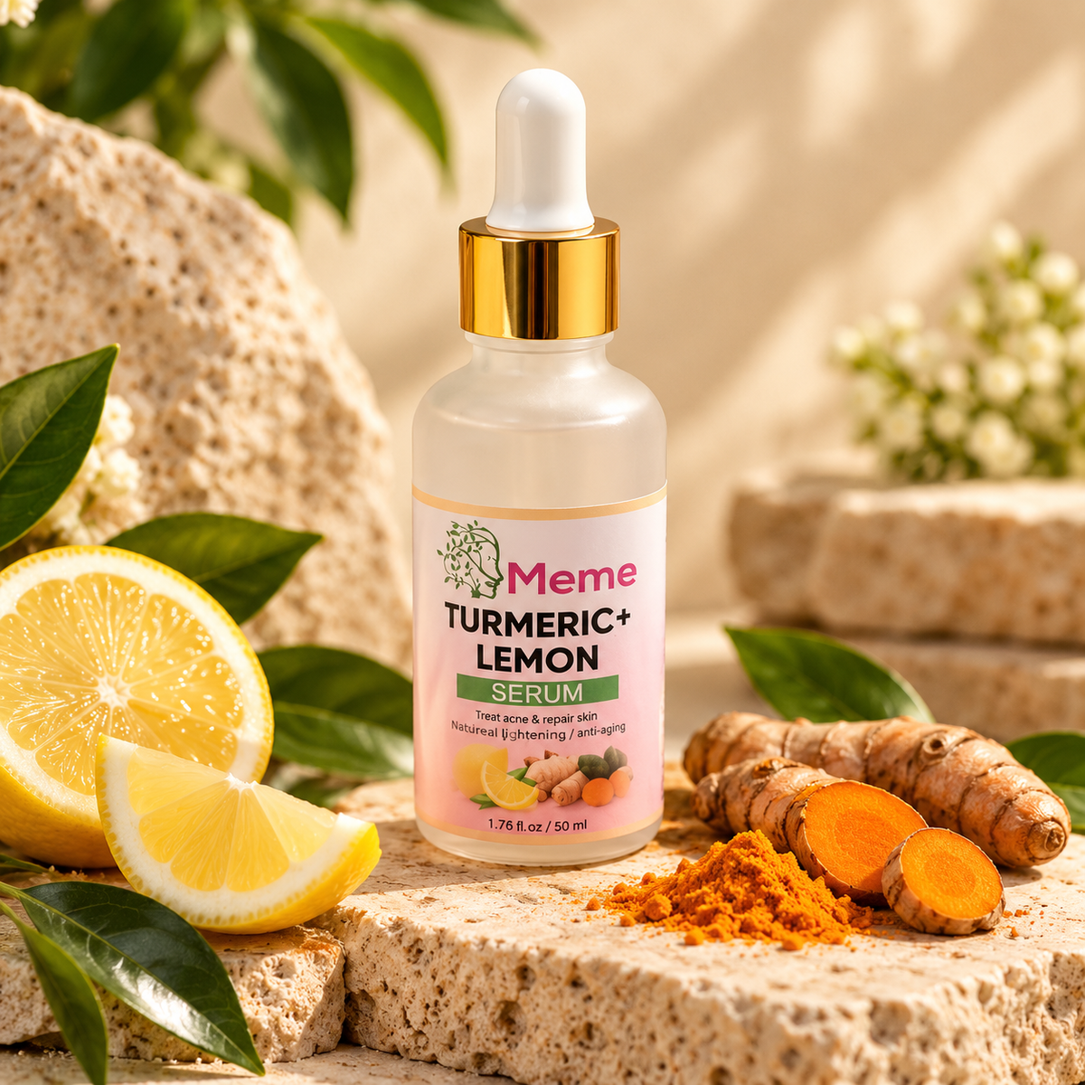 Meme Turmeric Lemon Serum 50 ml with lemon and turmeric for natural skincare