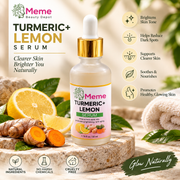 Meme Turmeric Lemon Serum with lemon and turmeric for a natural skincare routine