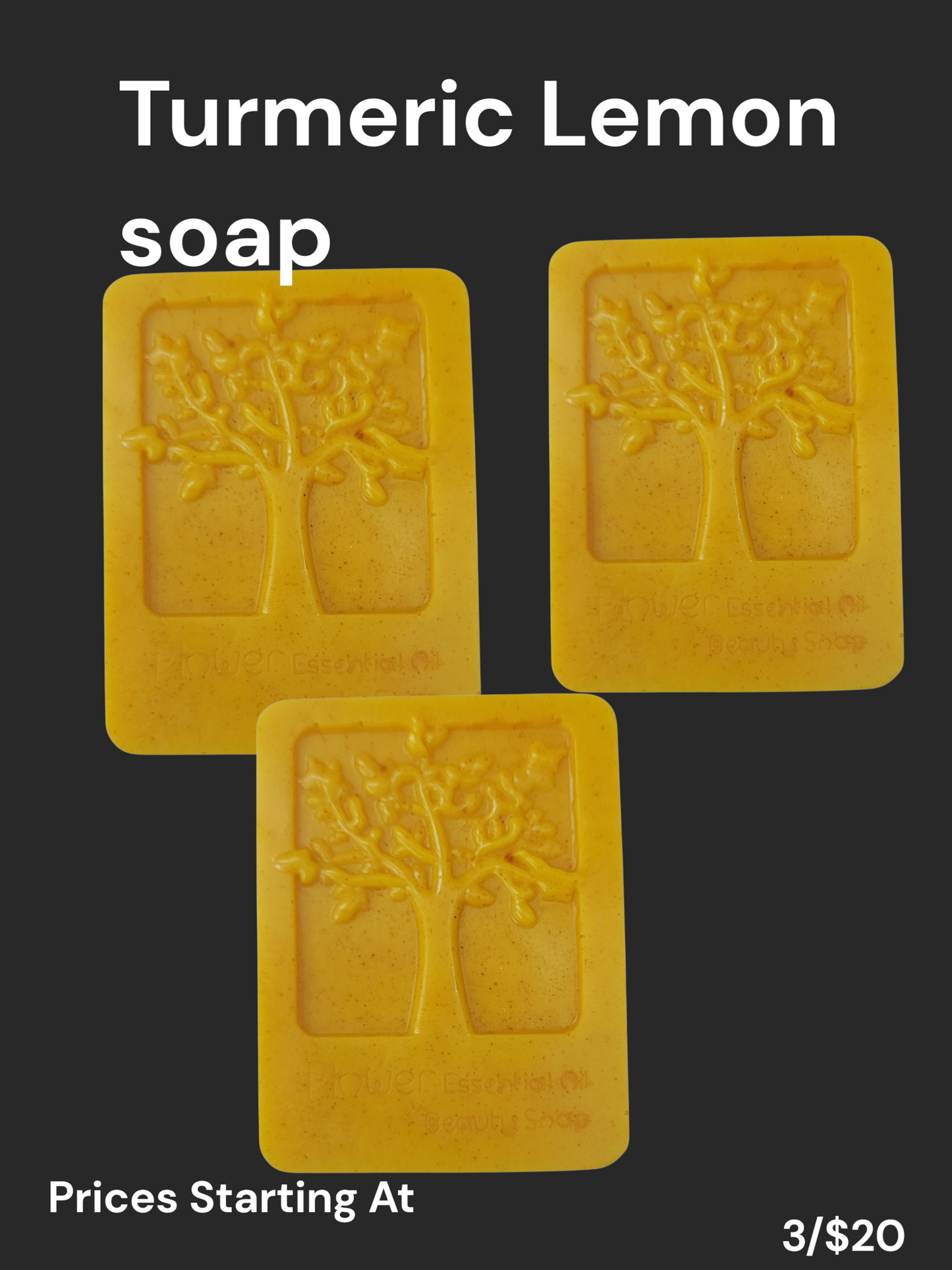 Turmeric and Lemon Body Soap (set of 3)