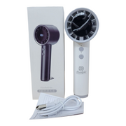 High Speed Handheld Fan Portable Mini Size, USB Rechargeable Travel Fan, 2000mAh Battery Powered Personal Cooling for Camping, Desk, and Outdoor Use.