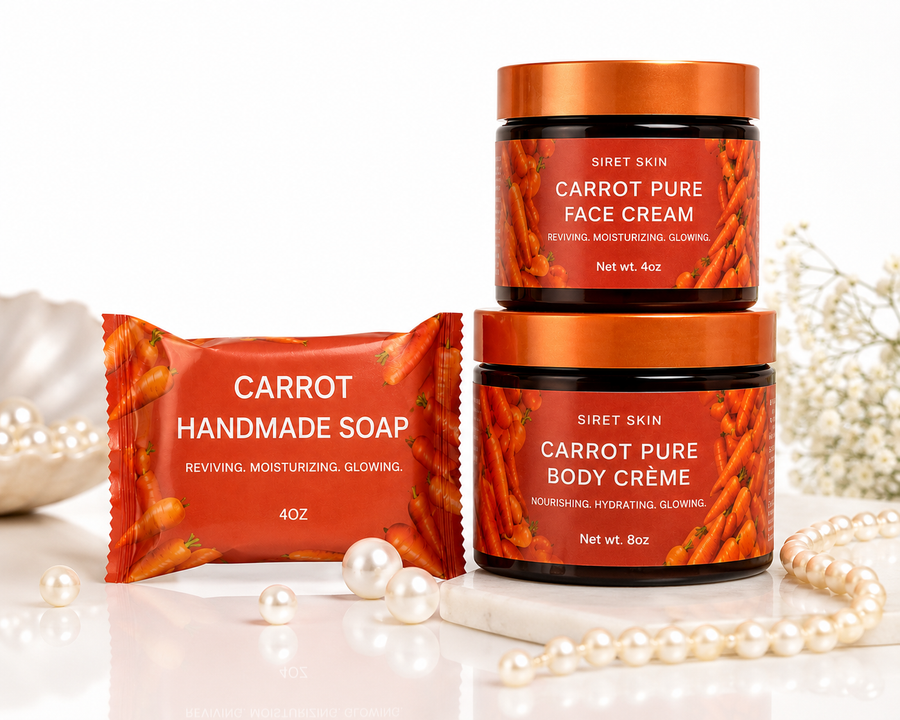 Siret Skin Carrot Brightening Set – Nourish, Refresh, and Reveal Your Natural Glow. 🥕💛✨ Carrot Set