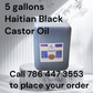 Haitian Black Castor Oil