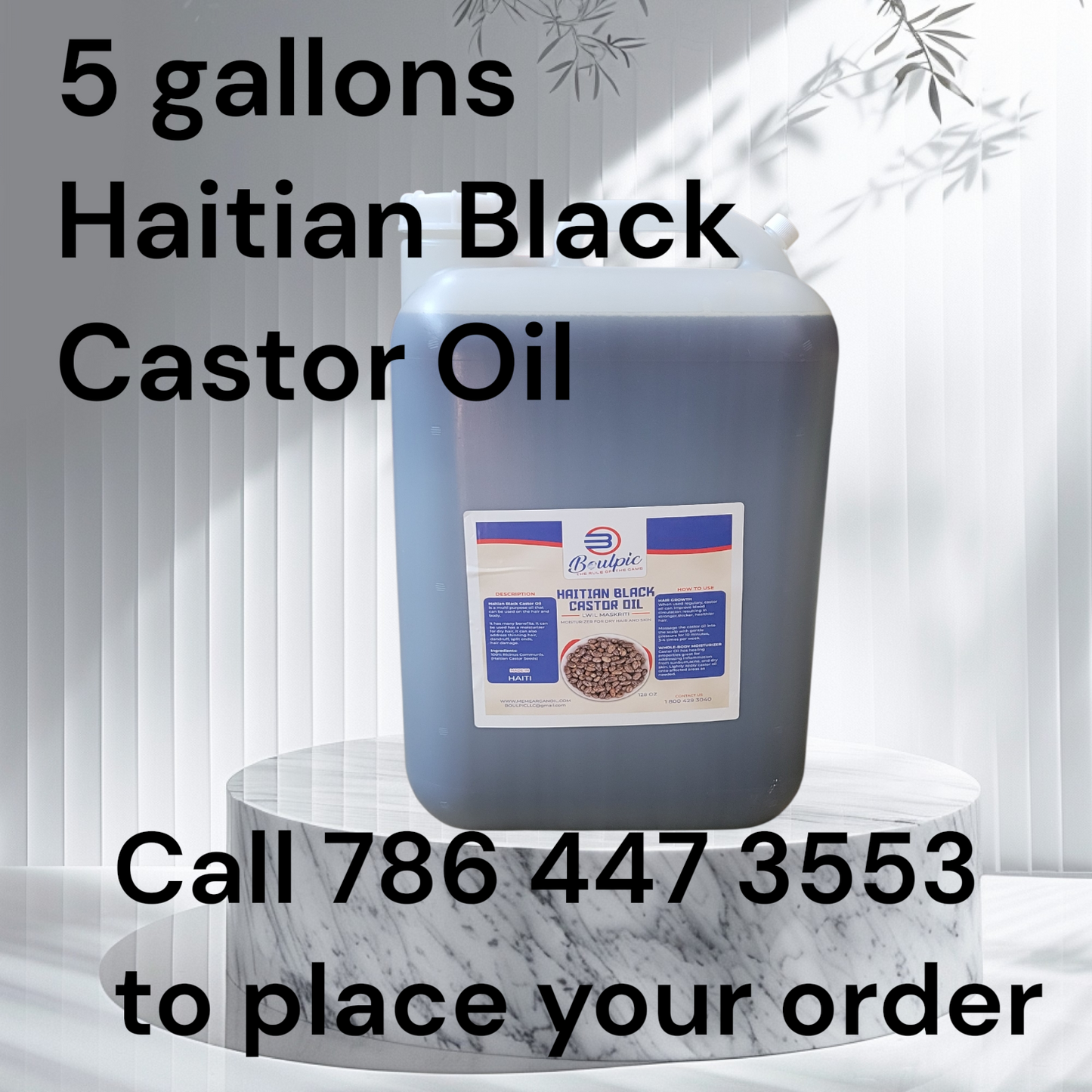 Haitian Black Castor Oil